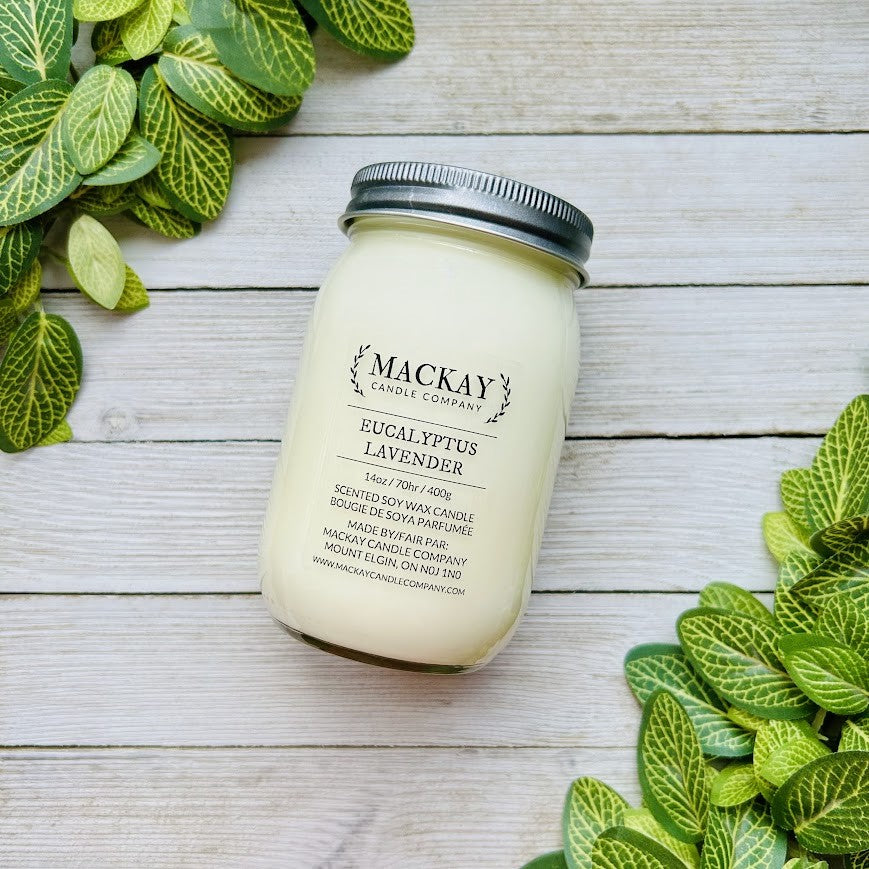 Eucalyptus Lavender Large Mason Jar