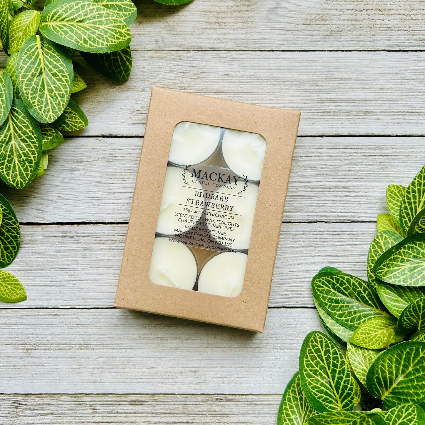 Rhubarb Strawberry Tealights