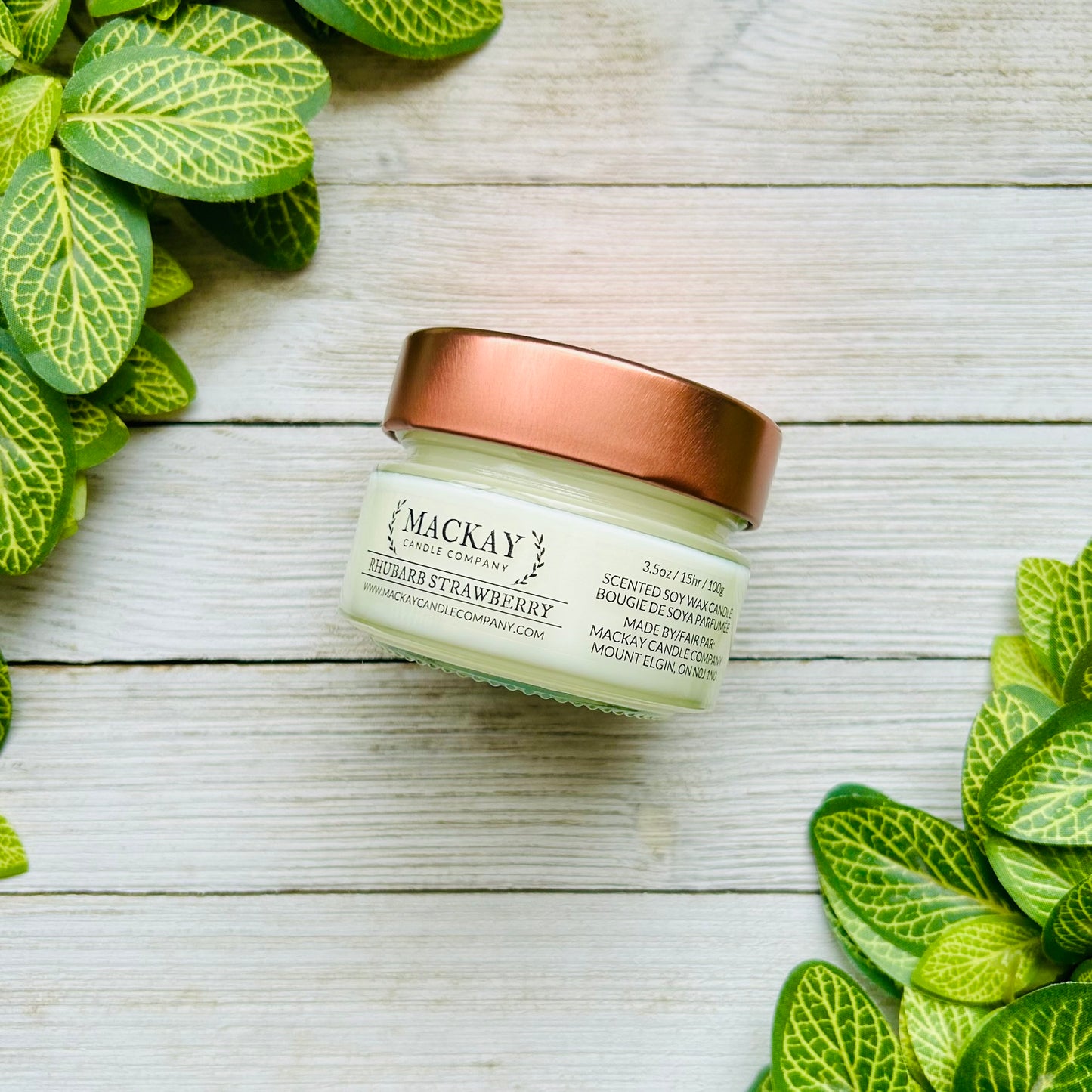 Rhubarb Strawberry Small Library Jar