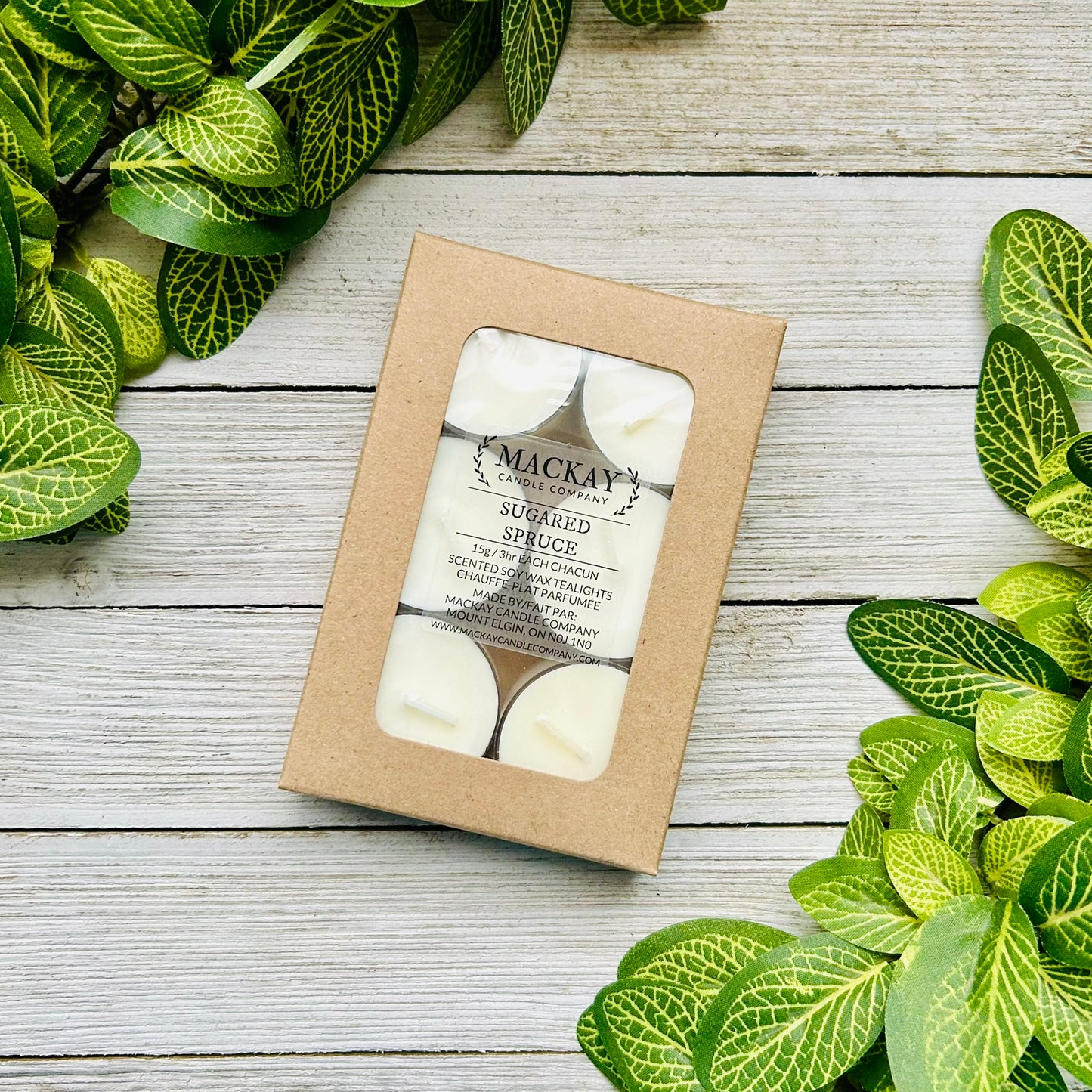 Sugared Spruce Tealights