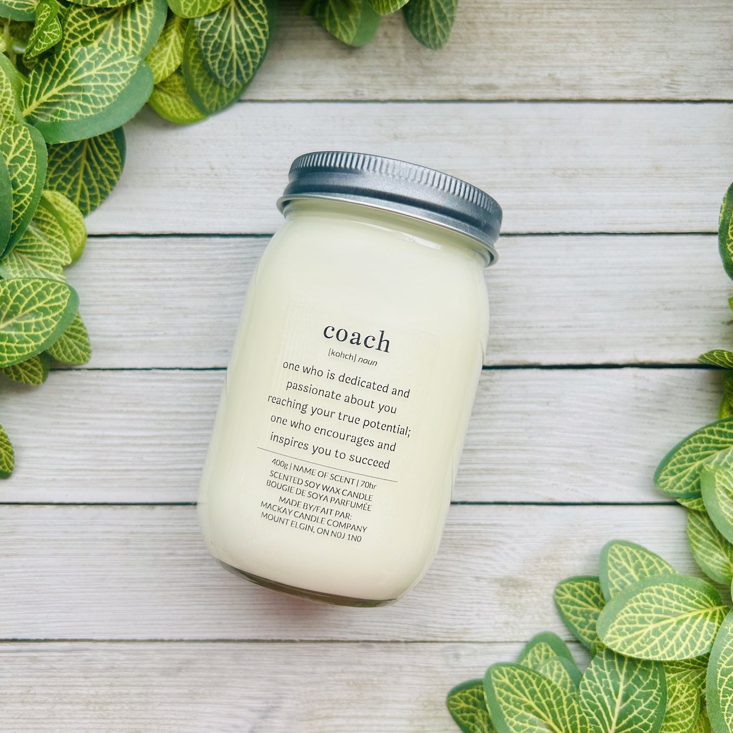 'coach' Definition Candle (Mason Jar)