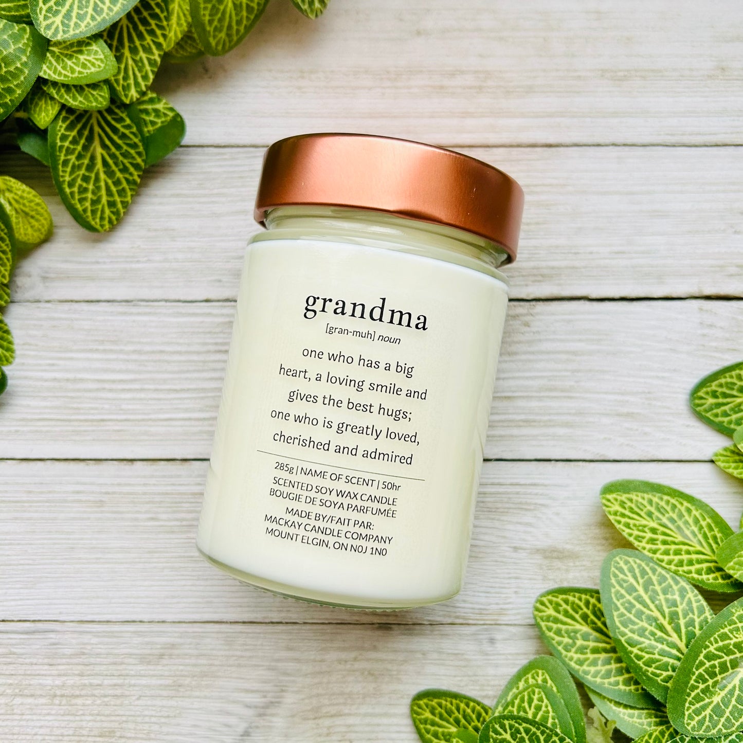'grandma' Definition Candle (Library Jar)