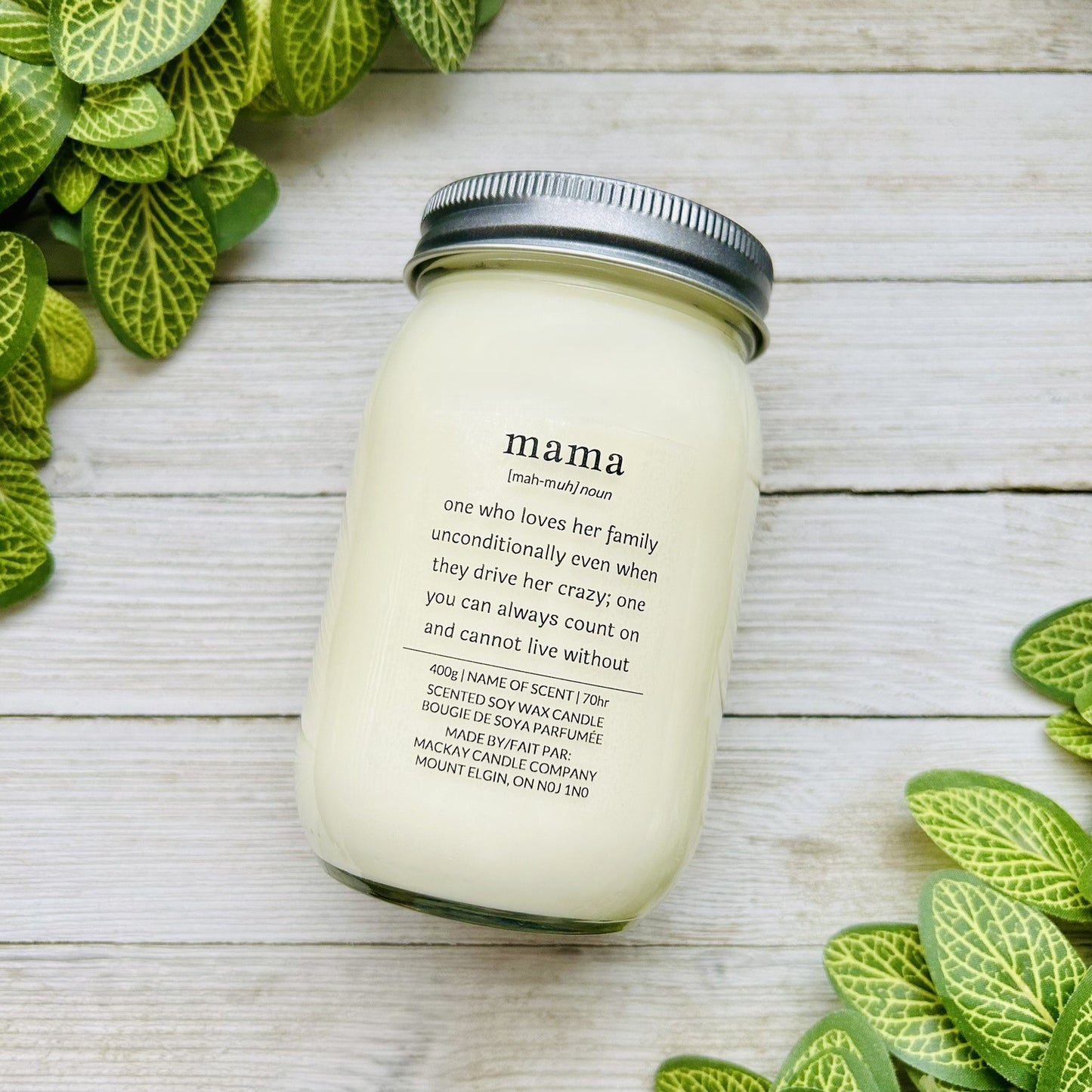'mama' Definition Candle (Mason Jar)
