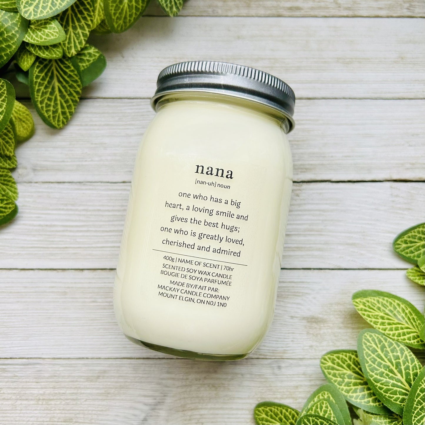 'nana' Definition Candle (Mason Jar)