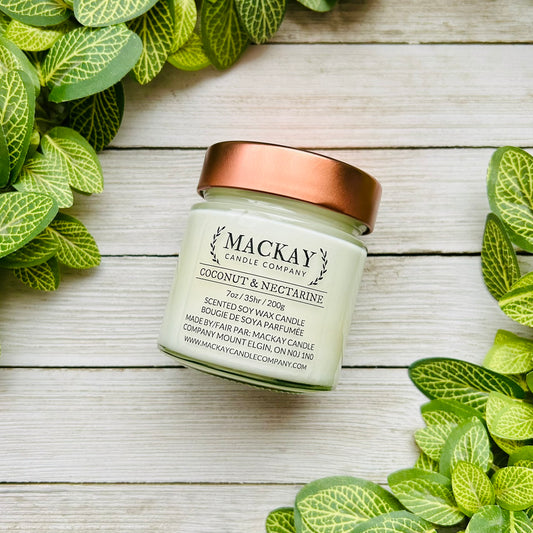 Coconut & Nectarine Medium Library Jar