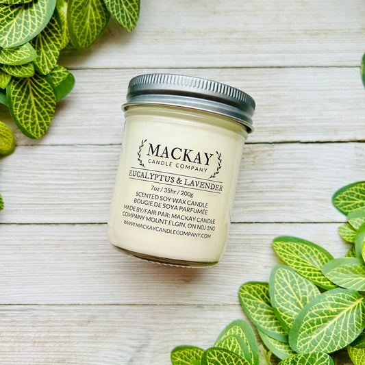 Eucalyptus & Lavender Small Mason Jar