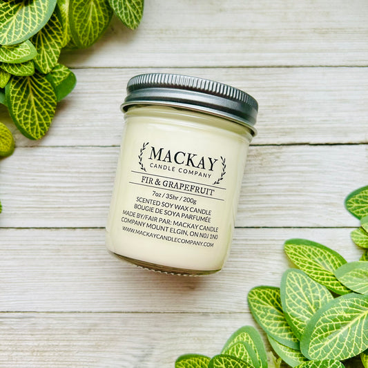 Fir & Grapefruit Small Mason Jar