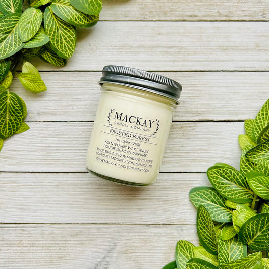 Frosted Forest Small Mason Jar