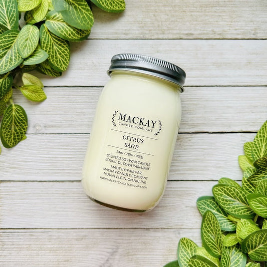 Citrus Sage Large Mason Jar