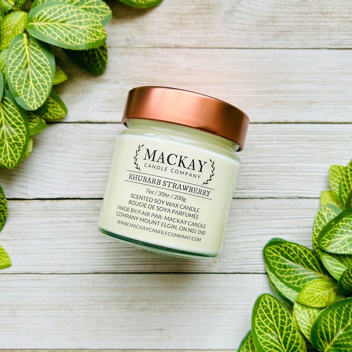 Rhubarb Strawberry Medium Library Jar