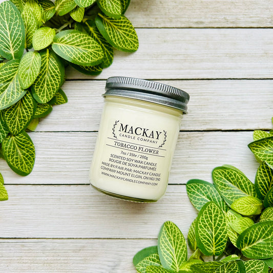 Tobacco Flower Small Mason Jar