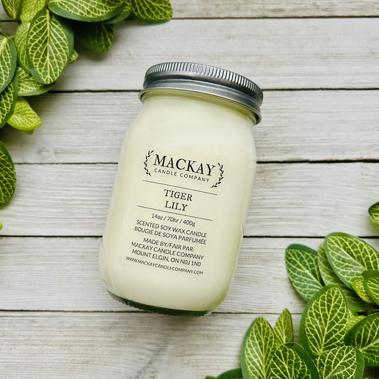 Tiger Lily Large Mason Jar