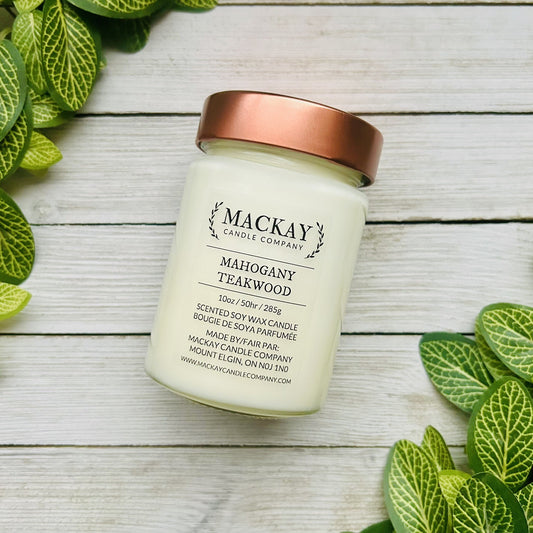 Mahogany Teakwood Large Library Jar