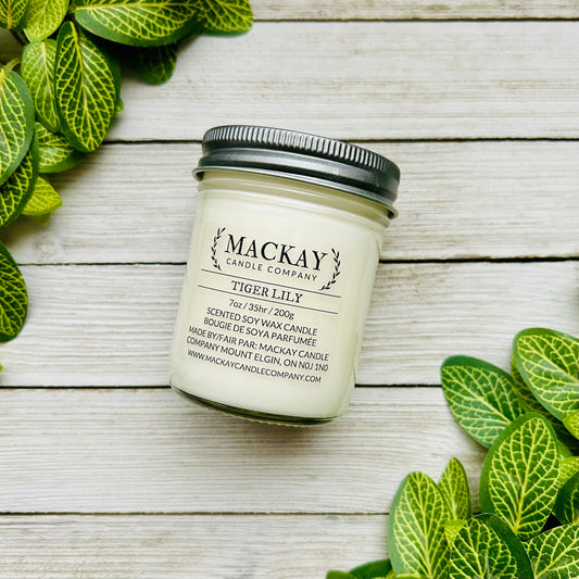 Tiger Lily Small Mason Jar