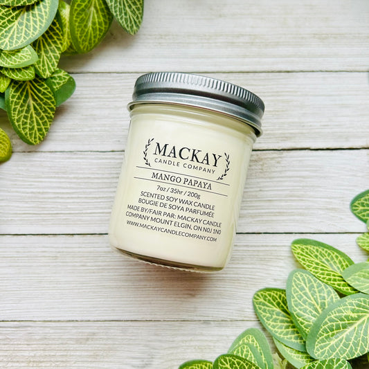 Mango Papaya Small Mason Jar (New Style)