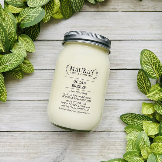 Ocean Breeze Large Mason Jar