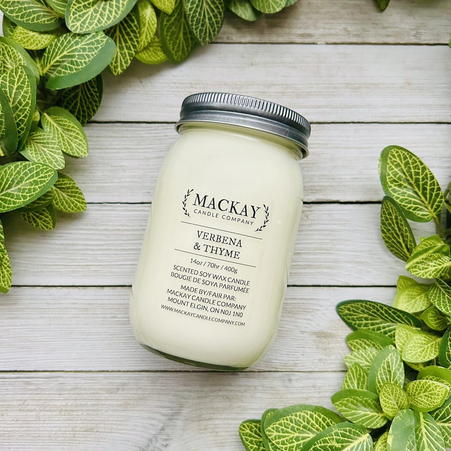Verbena & Thyme Large Mason Jar