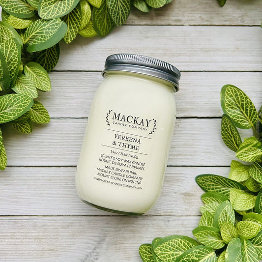 Verbena & Thyme Large Mason Jar