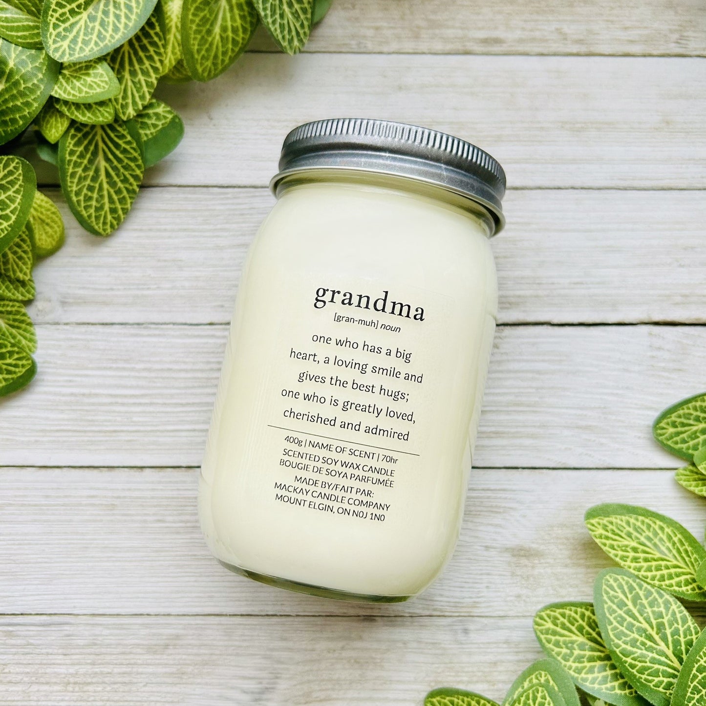 'grandma' Definition Candle (Mason Jar)