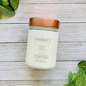 Citrus & Sage Large Library Jar