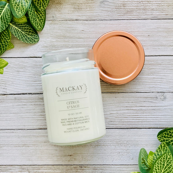 Citrus & Sage Large Library Jar