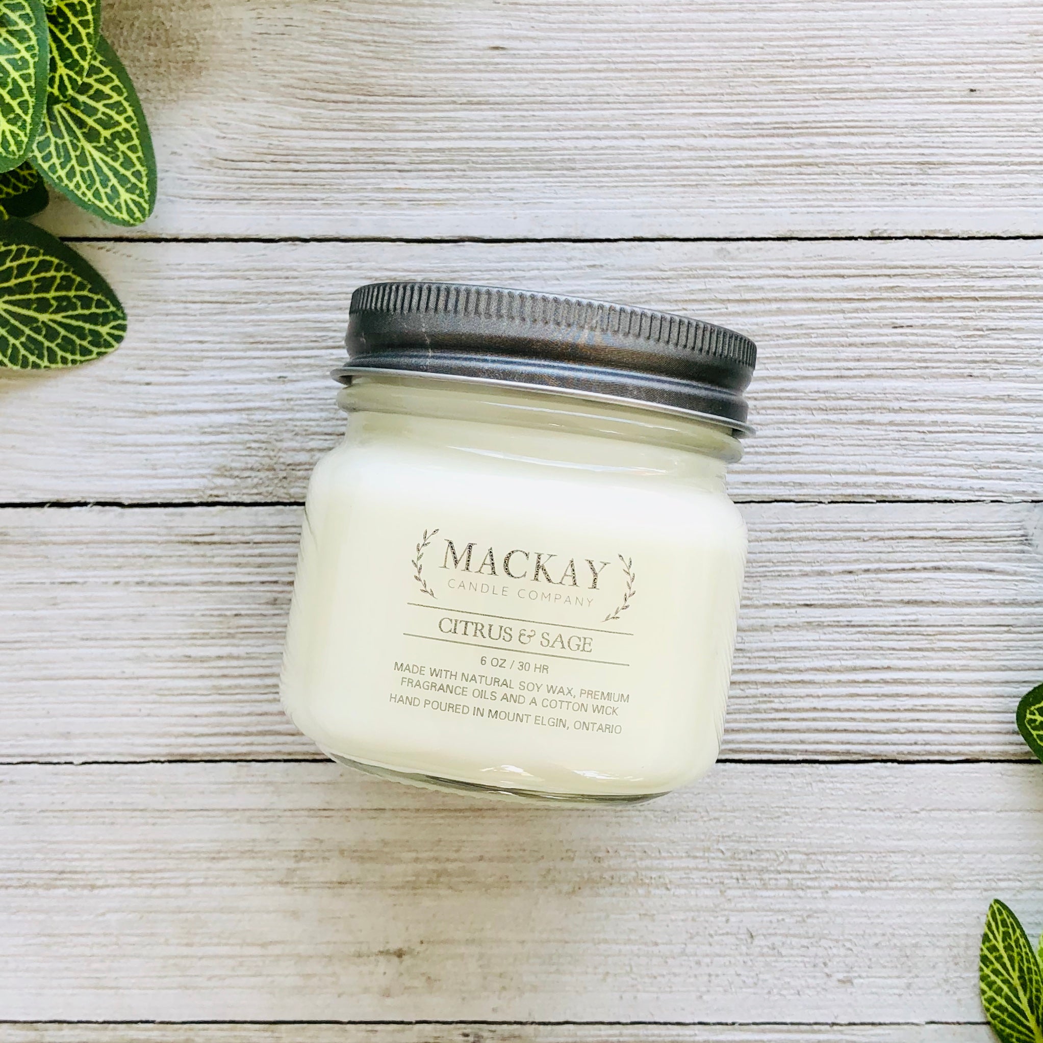 Citrus & Sage Small Mason Jar