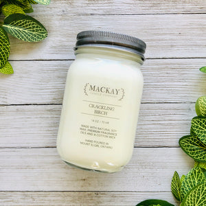Crackling Birch Large Mason Jar