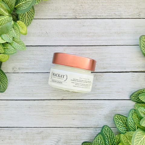 Clean Linen Small Library Jar